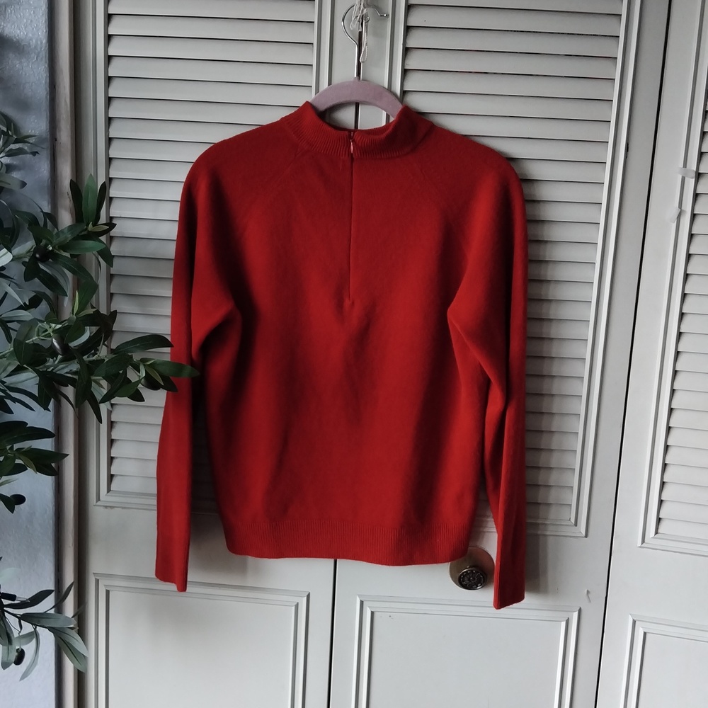Red Knit Pullover - image 2